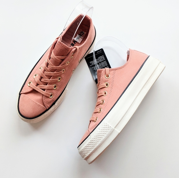Converse CTAS Lift OX Pink Blush/Black/Egret - Picture 2 of 7
